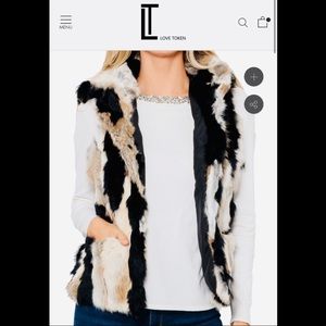 🆕♥️Love Token Genuine Rabbit Fur Vest
